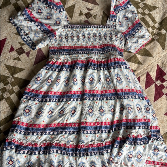 Colorful Patterned Dress - Picture 1 of 4